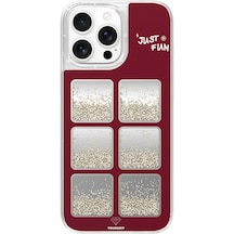 İphone Uyumlu 16 Pro Max Kılıf Aynalı Ve Boncuklu Tasarım Youngkit Spirit Serisi Kapak Mürdüm Mürdüm