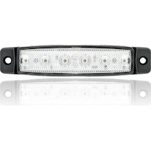 12v 6 Led Beyaz Parmak Lamba Su Geçirmez İnce Dizayn Side Marker