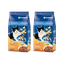Tavuk Ve Hindi Etli 2 Kg Yetişkin Kedi Besini, 2 Paket 100 G