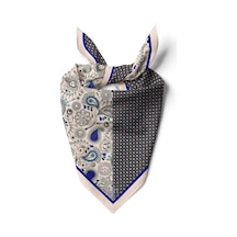Çift Ruh Desen 55x55cm Bandana/fular Çok Renkli