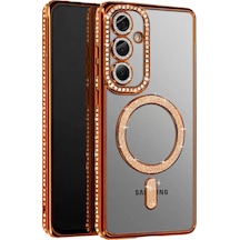 Newface Samsung Galaxy S26 Joke Simli Magneticsafe Kılıf - Turuncu