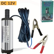 Boatshop1 Taşınabilir 12v Paslanmaz Çelik Dalgıç Pompa Dizel Kerosen Su İçin Hafif Kolay Kurulum 3m Tel