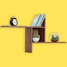 Adoremobilya Plus Dekoratif Duvar Rafı - Oslo Ceviz