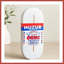 Bezos Paça Lastik Yassı 1.5 Cm Beyaz - 10 M Erdotıca