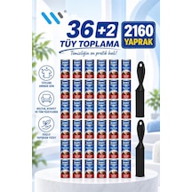 Dory Tüy Toplayıcı Aparat 2 Adet 36 Yedek Rulo 2160 Yaprak