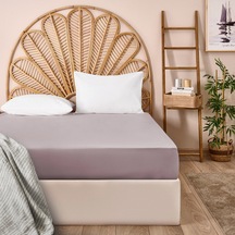 Soft King Size Lastikli Çarşaf - Açık Gri - 180x200 Cm Renkli