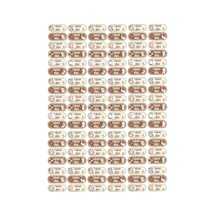 Kişiye Özel 114 Adet Sevimli Kedi Temalı Kalem Etiketi - A4 Parlak Kuşe Sticker Diğer