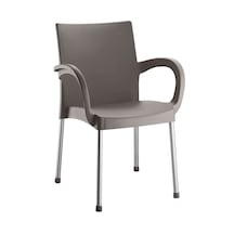 Holiday Sümela Metal Ayaklı Kollu Sandalye Gri