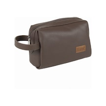 Lizy 1050 Suni Deri Clutch Çanta, Traş / Makyaj Çantası Çok Renkli