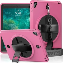 Newface Apple İpad 5 Air 9.7 Kılıf Strap-c Otterbox Tablet Kapak - Pembe Tablet Kılıfı