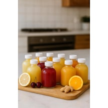 12 Adet Cam 50 Ml Mini Shot Ginger Detox Şişe Plastik Sızdırmaz Kapaklı Kolonya Koku Süs Küçük Şişe Çok Renkli