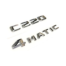 Benz C 220 Ve 4matic Krom Bagaj Yazısı Üçgen Tip 3m 3d Abs Çok Yüksek Kaliteli