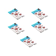 Arma Baskılı Mini Blok Poşet Torba - No : 1 - 22x35 Cm. - Beyaz - 100 Adetlik 5 Paket
