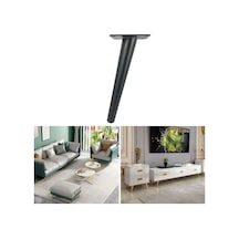 Sones Lh-zt-0001 Konik Yuvarlak Boru Mobilya Destek Ayakları, Stil: Eğik Konik Yükseklik 60cm Mat Siyah