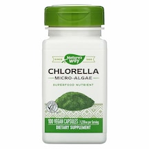 Nature S Way Chlorella Micro-algaea 100 Vegan Capsules 410 Mg