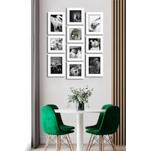 10 Parçalı Çerçeve Görünümlü Mdf Tablo Seti Flm176 Çok Renkli - 713607474 Çok Renkli