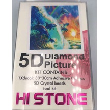30x30 Yunusların Dansı 5d Diamond Painting Dıy Tablo