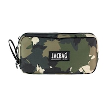 Jacbag Jac-06 Organizer Rulo Kalem Çantası Siyah - Haki Camoflora Haki Camoflora