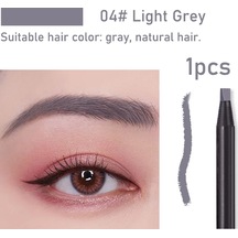 1 Adet Uzun Ömürlü Su Geçirmez Kaş Kalemleri Fırça İle Kapalı Kalıcı Makyaj 4 Light Gray 0