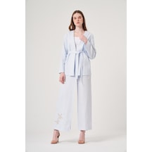Oe25y939653 Omelya Keten Pantolon Mavi