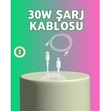 Kalite 30w Type-c Lightning Hızlı Şarj Kablosu 1. 2m Dayanıklı