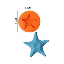 Şeker Hamur Kalıbı Silikon Deniz Yıldızı 6 6 Cm