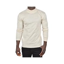 Deepsea Erkek Bej Yarım Balıkçı Yaka Tüylenmeyen İnce Triko Kazak 2505502 Bej