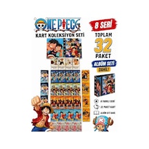Cantex Tech One Piece Oyun Kartı 8 Seri 32 Paket Bir Arada Albüm Dahil