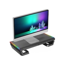 Everest St1 4 Usb Hub Rgm Işıklı Katlanabilir Siyah Monitör