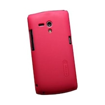 Nillkin Xperia Neo L İle Uyumlu Sert Kauçuk Kılıf Kırmızı Renk