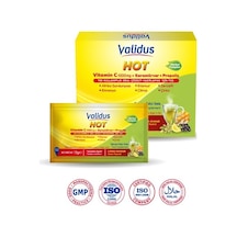 Validus Hot Herbal Complex Vitamin C 1000 Mg Karamürver 50 Mg Propolis 10 Mg - 13 Gr 12 Sachet