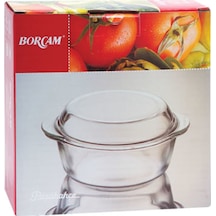 Paşabahçe Kapaklı Yuvarlak Tencere Borcam 1,5 L 4 Adet Çok Renkli