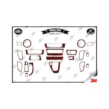 Bmw E90 2006-2011 Torpido Konsol Trim Göğüs Maun Kaplama Set 21 Parça Maun
