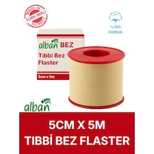 Bez Flaster 5 Cm X 5 M Pamuklu Medikal Sabitleme Bandı Tekli Rulo