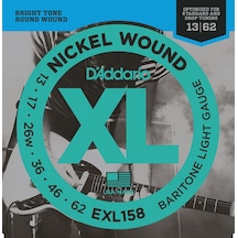 D'addario Exl158 Nickel Wound. Baritone Light. 13-62 Takım Tel El