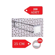 Delikli Pano Kancası 25 Cm Etiket Askılı Raf Askısı Raf Kancası Mağaza Düzenleme 200 Adet