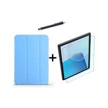 Matepad Se 10.4 Inç Uyumlu Uyku Modlu Smart Tablet Kılıfı Ekran Koruyucu Ve Kalem Seti Mavi