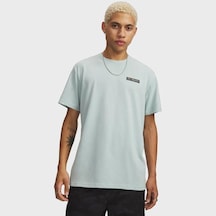 Under Armour Heavyweight Armour Label Erkek Mavi Polo Yaka Tişört