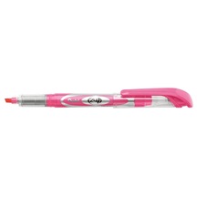 Pentel Fosforlu - Likit Mürekkep, Şeffaf Gövde, Kalem Tipi Pembe Genel