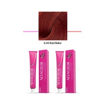 Jenerik 2 Li Set Premium 6.45 Kızıl Bakır - Kalıcı Krem Saç Boyası 2 X 50 G Tüp