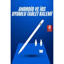 Ergonomik Dokunmatik Stylus Kalem Yedek Uçlu Tablet Kalemi