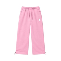 Zaee Groot Nakışlı Ayarlanabilir Paça Baggy Eşofman Altı Pembe