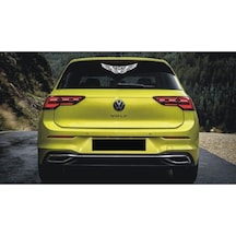 Volkswagen İçin Uyumlu Aksesuar Kanat Oto Arka Cam Sticker 25 Cm
