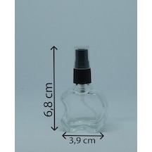 Boş Parfüm ve Kolonya Şişesi 10 ML 10 Adet Boş Cam Siyah Sprey Şişe