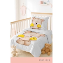 Yenidoğan Kız / Erkek Unisex Bebek Nevresim Takımı %100 Pamuklu Civciv Çok Renkli