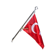 Duvar Bağlantılı Bayrak Direği Paslanmaz 1 Metre