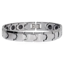 Erkek Silver Renk Tungsten Bileklik Silver