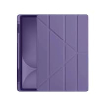 Apple İpad Pro 11 2024 Kılıf Kalemlikli Hugo Tablet Kılıfı - Mor