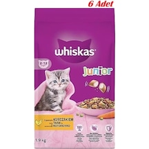 Whiskas Junior Tavuklu Yavru Kuru Kedi Maması 1.9 Kg 6 Adet