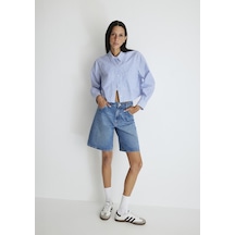 Mavi - Melina All Blue İndigo Mavisi Jean Şort 1410144-87086 Mavi